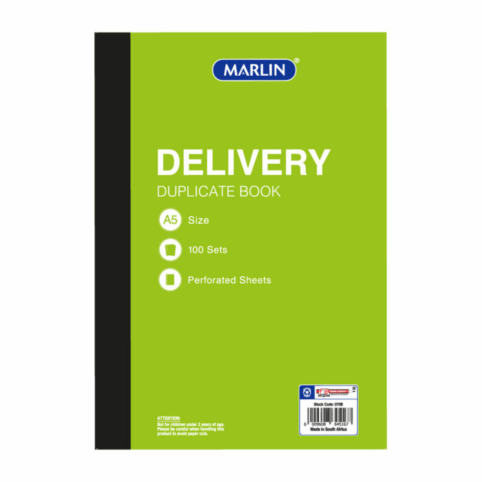 070B marlin delivery duplicate A5 book