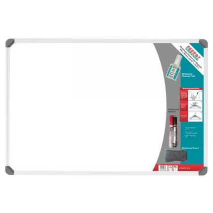 BD1525A WHITEBOARD SLIMLINE NON MAGNETIC 900*600MM RETAIL