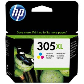 H3YM63AE HP 305XL TRI-COLOUR ORIGINAL INK CARTRIDGE FOR HP DESKJET 2320/2710/2720/4120 (YIELD 240 PAGES)