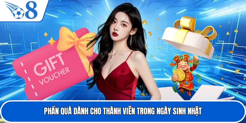 Phần quà dành cho thành viên trong ngày sinh nhật