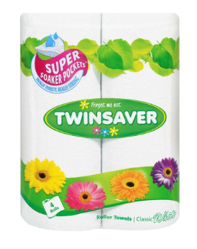 Twinsaver paper towel 4 pack
